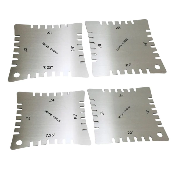 Clean Maxbell 4x Guitar Notched Range Gauges Fretboard Measuring Kit Luthier Tools Set Fast