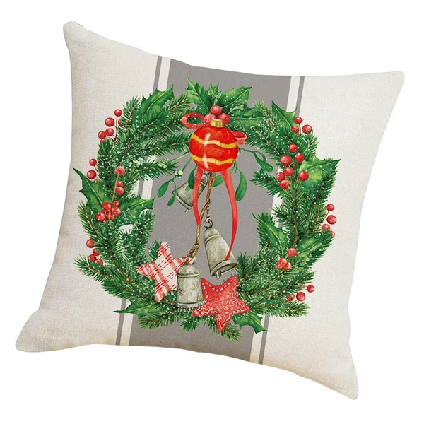 Verified Maxbell Pillowcases 18Inchx18inch Ornament Throw Pillow Cover for Christmas Sofa Bed Wreath Contemporary