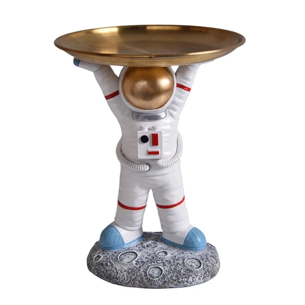 Consistent Maxbell Maxbell Creative Astronaut Statue Ornament Trinkets Tray for Cabinet Decoration Style R Exceptional