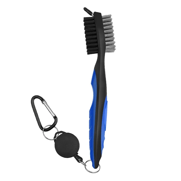 Detailed Maxbell Golf Club Brush with Carabiner Groove Cleaner for Golf Accessories Blue Professional