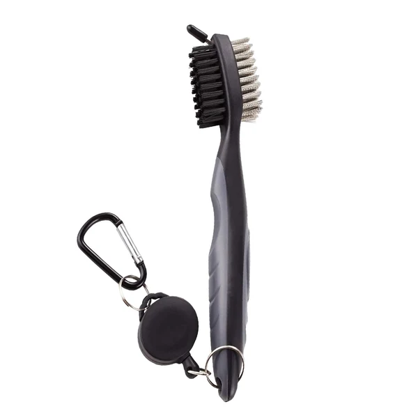 Eco-Friendly Maxbell Golf Club Brush with Carabiner Groove Cleaner for Golf Accessories Grey Exceptional