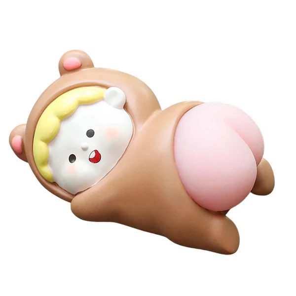 Top-Quality Maxbell Funny Car Interior Ornament Doll Cartoon Doll Toy for Holiday Windowsill Toy Brown Pure