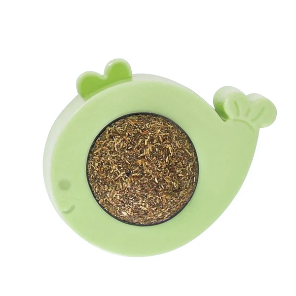 Maxbell Rotatable Catnip Wall Toys Teeth Cleaning Interactive Kitty Toy for Kitten Green Original Design