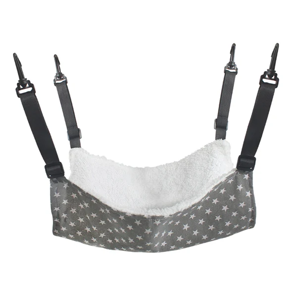 High-Performance Maxbell Cat Hammock Bed Adjustable Straps Soft Hanging for Kitten Hamster Ferret gray Detailed
