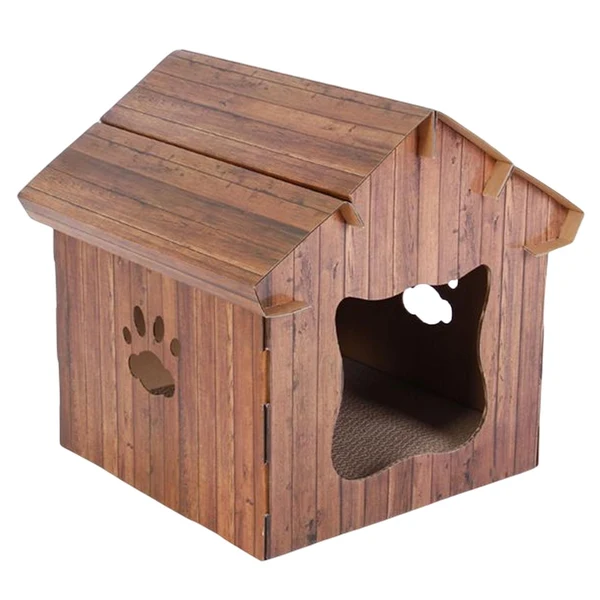 Versatile Maxbell Cat House Scratcher Sleeping Bed Scratching Pad Board Kitten Shelter Cave Traditional