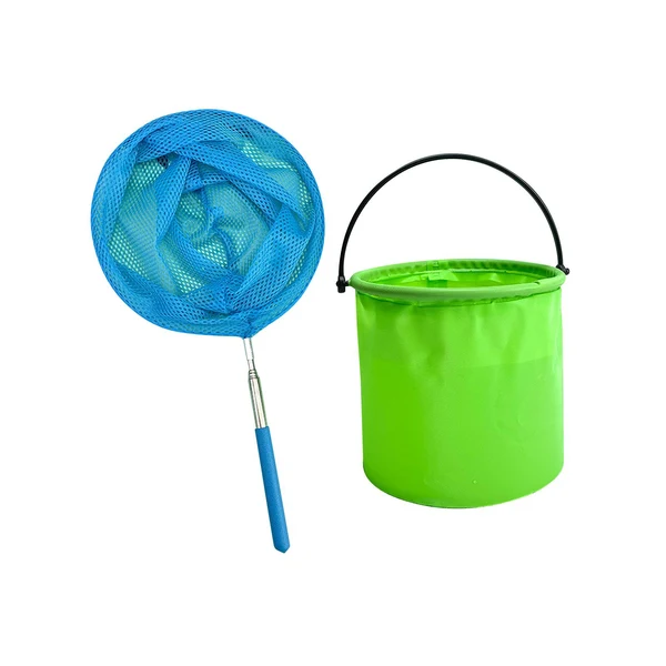 Sustainable Maxbell Colorful Children's Fishing Net Extendable Retractable for Caterpillar Next-Generation