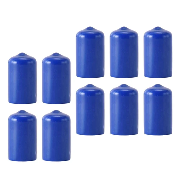 User-Friendly Maxbell 10Pcs Rubber Cue Cover Protector Head Cover Pool Billiard Protective blue 12mm Fine Crafted