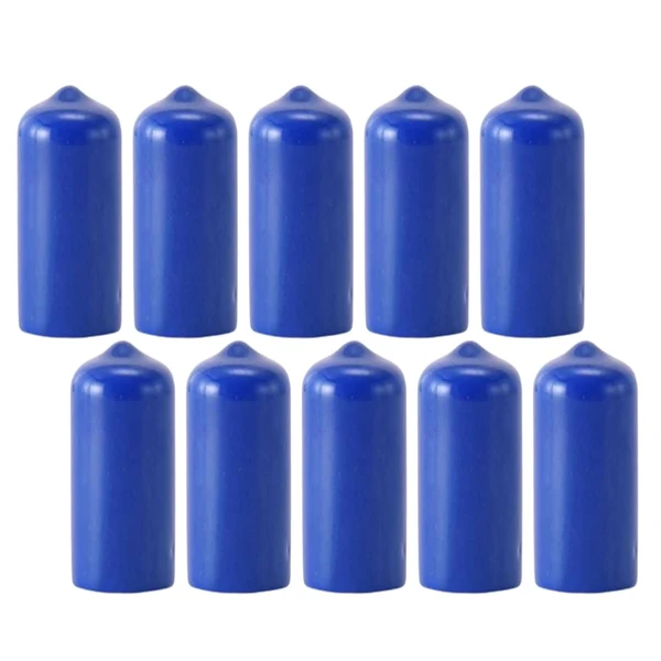 Elegant Maxbell 10Pcs Rubber Cue Cover Protector Head Cover Pool Billiard Protective blue 13mm Secure