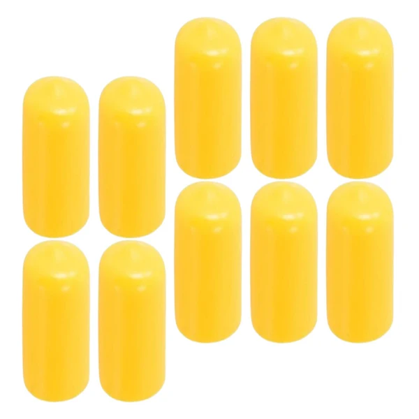 Fine Maxbell 10Pcs Rubber Cue Cover Protector Head Cover Pool Billiard Protective yellow 13mm Official