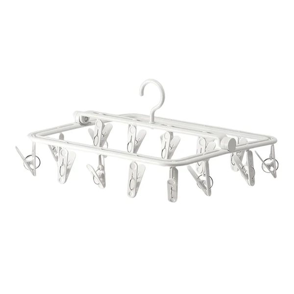 User-Friendly Maxbell Hanging Drying Rack Windproof Drying Rack Clip Hook for Bras Gloves Socks StyleB Pure