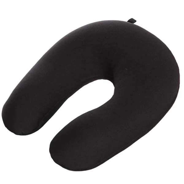 High-Performance Maxbell U Shaped Travel Neck Pillow Comfortable Foam Pillow for Flights Black Safe