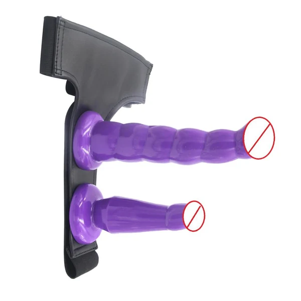 Modern Maxbell Women Lesbian 7.3 5.1 Double Dildo Underwear Strap on Funny Toys Purple Unique
