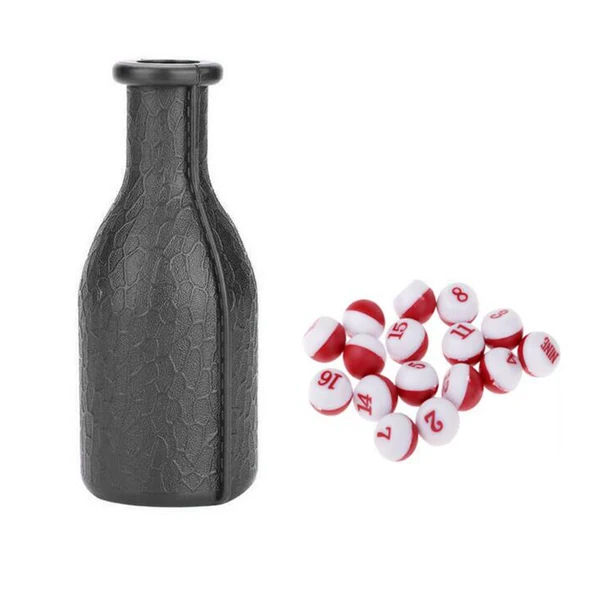 Superior Maxbell Portable Pea Tally Shaker Bottle with 16 Numbered Balls Entertainment Fast