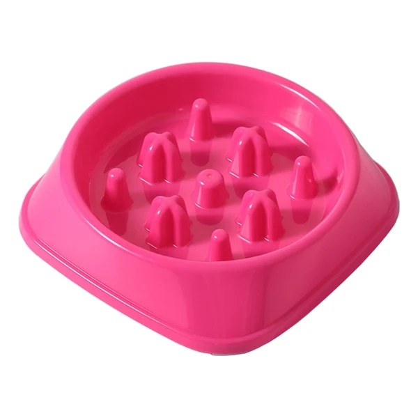 Contemporary Maxbell Slow Feeder Dogs Bowl Non Slip Anti Choking for Medium Sized Dogs Pink Premium