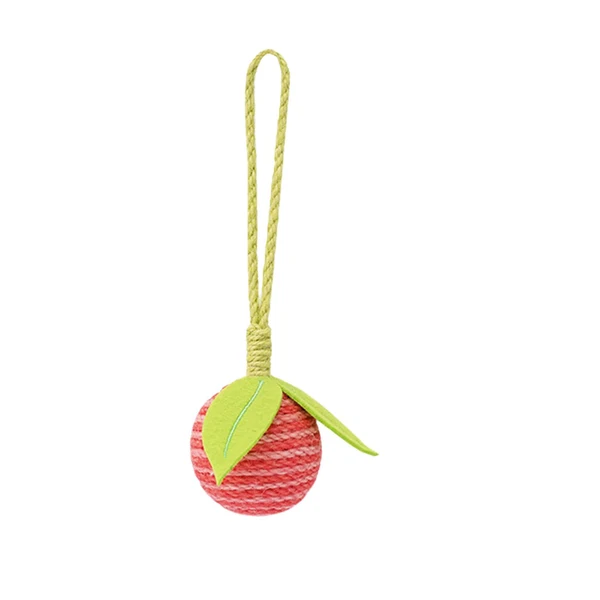 Stylish Maxbell Chew Cat Toy Scratching Interactive Cat Toys Cat Toys Ball Peach 20cmx9cm Specialty