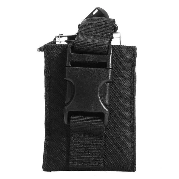 Healthy Maxbell 1PC Radio Pouch Holder Lightweight Portable Waist Bag Universal for Camping Black Clean
