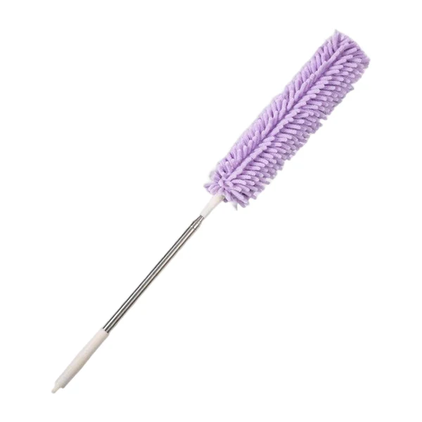 Convenient Maxbell 2.5M Extendable Ceiling Duster Bendable Duster for Cleaning Wardrobe Purple Optimized