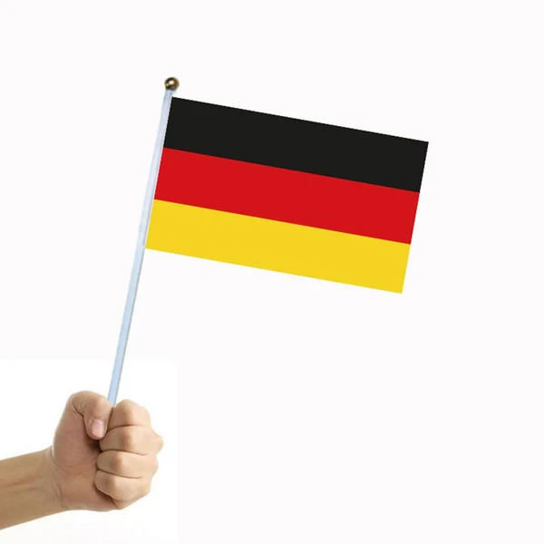 Artisan Maxbell 12PCS Flag Flags Banner Hand Waving Flag National Pride Flag Germany Elegant