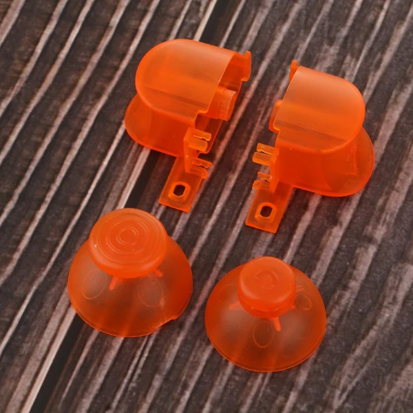 Elite Maxbell Handle Button Set for Nintendo NGC Controller Transparent Orange Premium