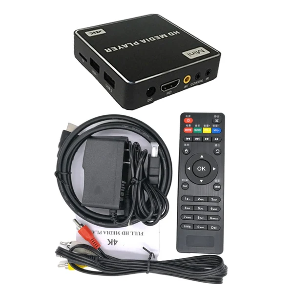 Smooth Maxbell Media TV Receiver HD 1080P H.265 Support WMV HDD RK3229 for PC TV U Disk Safe
