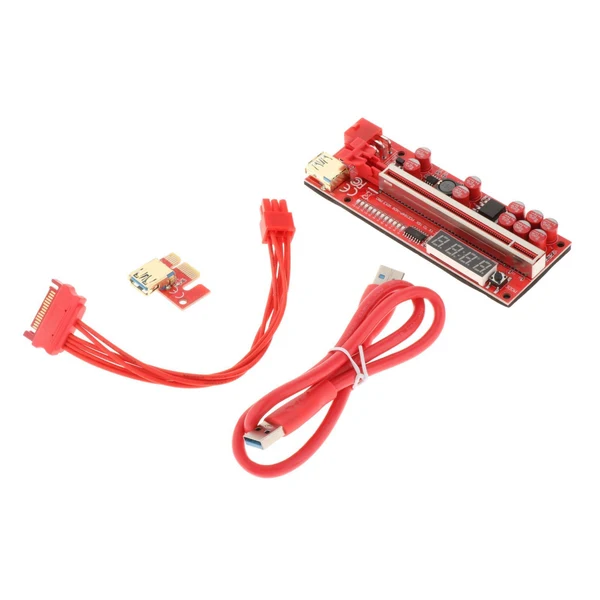Superior Maxbell PCIe Riser 1x-16x Coin Mining USB 3.0 Cable Stable Connection for Win7 8 10 Genuine