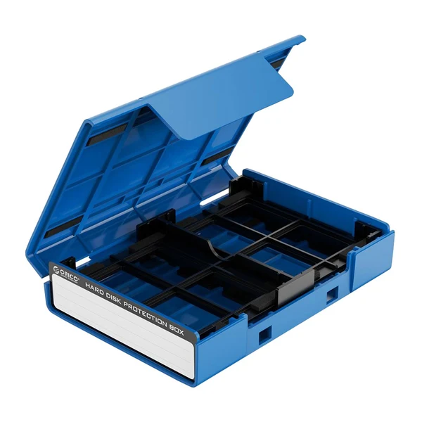 Breathable Maxbell Hard Drive Case with Label Universal Portable for 3.5 3.5 Hard Drive Disk Blue Fashionable