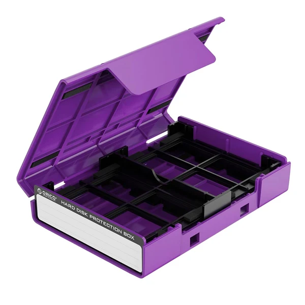 Artisan Maxbell Hard Drive Case with Label Universal Portable for 3.5 3.5 Hard Drive Disk Purple Exceptional
