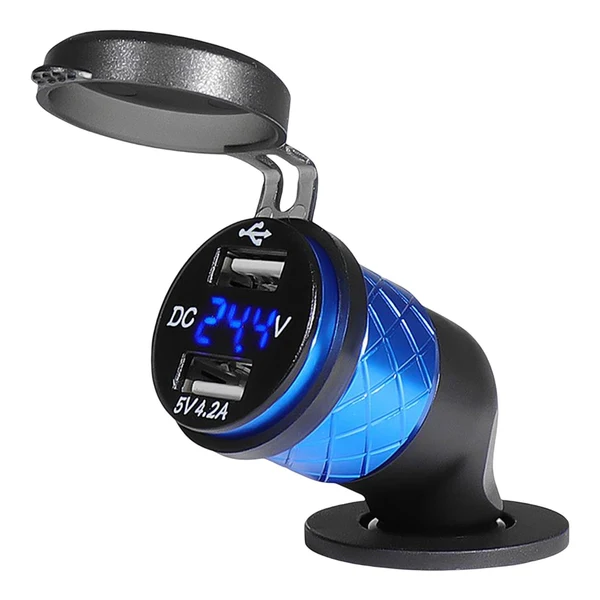 World-Class Maxbell Motorbike Dual USB Charger Socket Quick Charge for Motorcycle Accessories Official