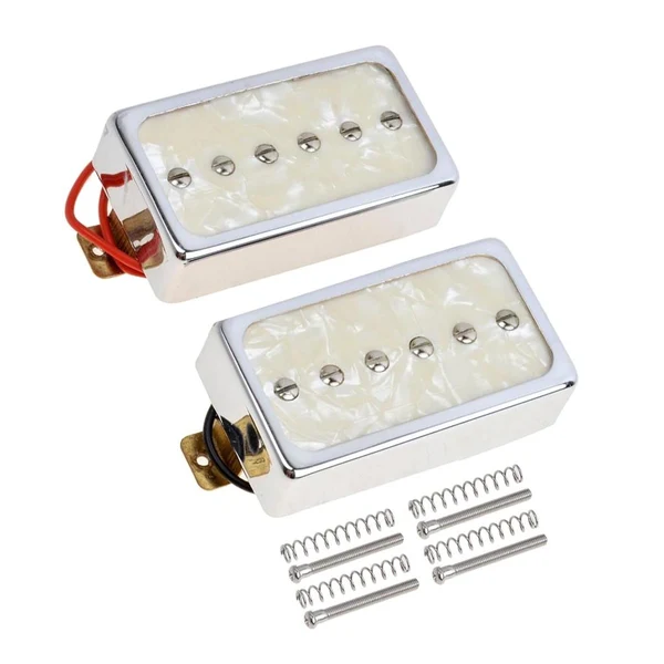 Solid Maxbell 2 Pieces Electric Guitar Pickups Double Coil Humbucker Pickups Light Yellow Flexible