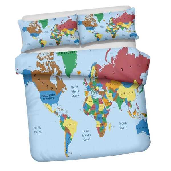 Trusted Maxbell Printed Duvet Cover Set 1 Duvet Cover 2 Pillowcase 228X228cm Style_3 Comfortable
