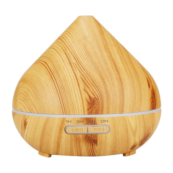 Soft Maxbell 500ml 24V Humidifier LED Changing Air Purifier Aroma Diffuser Light brown Long-Lasting