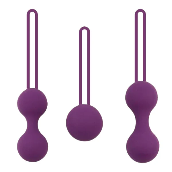 Recyclable Maxbell Silicone Kegel Ben Wa Ball Muscle Pelvic Floor Trainer Vaginal Massager Purple Crafted