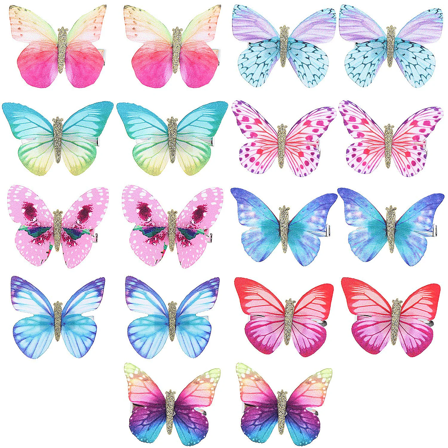 Modern LOCOLO 18Pcs Hair Clips Butterfly Hair Clips Butterfly Snap Clips Barrettes for Toddlers Baby Girl and Women User-Friendly
