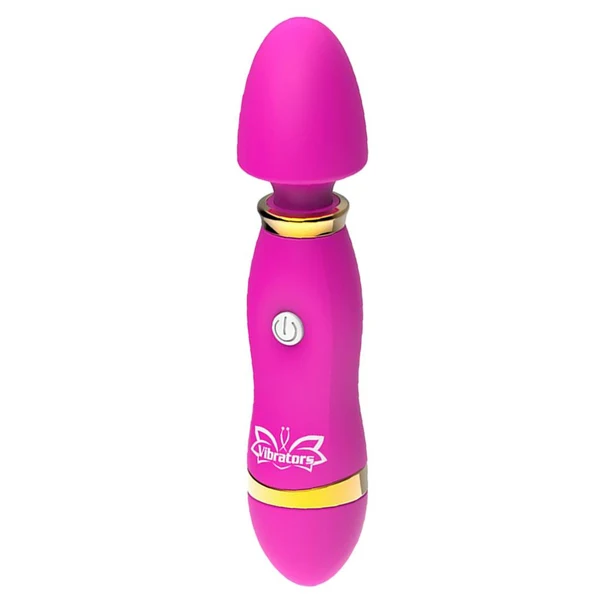 Smooth Maxbell Portable 12 speeds Female Personal Wand Couple Massager Vibrator Rose Red Proven
