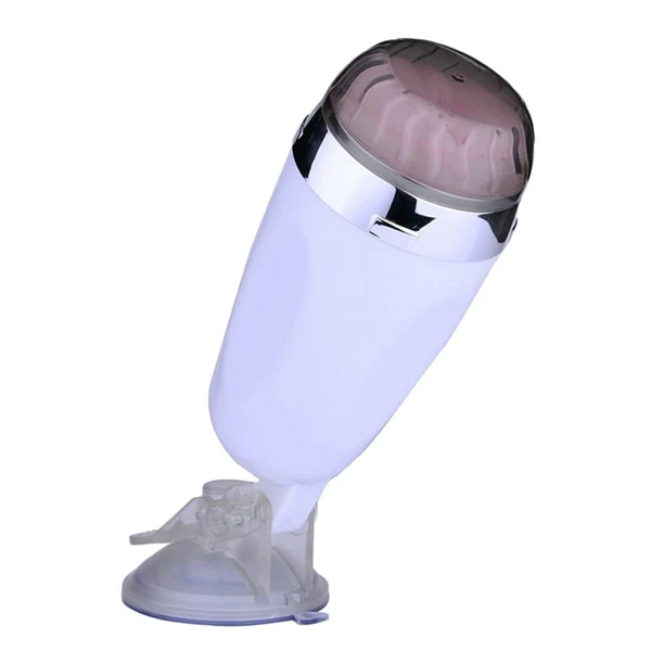 Versatile Maxbell Male Masturbator istic Anal Masturbation Cup Rotatable Holder Base White High-Grade
