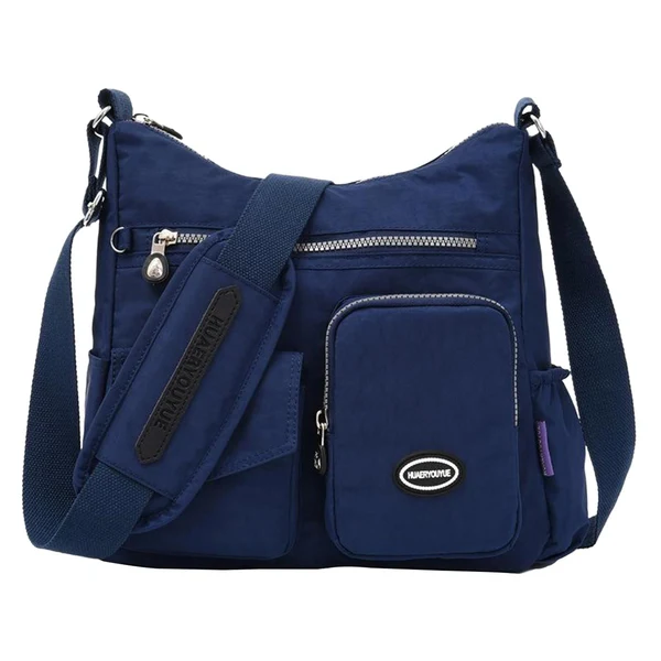 Superior Maxbell Multi-Pocket Waterproof Nylon Casual Bag Handbags for Women Travel College navy blue Sustainable