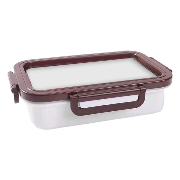 Contemporary Maxbell Silicone Boxes Food Storage Container Large Case Traveling White 860ml Sophisticated