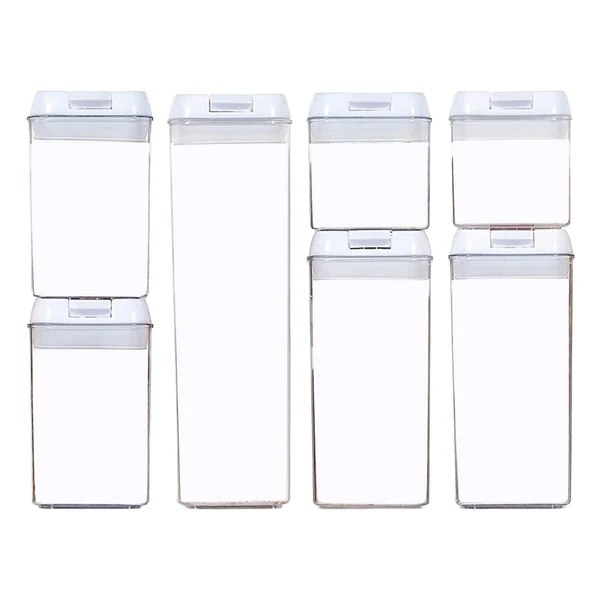 Elegant Maxbell 7x Airtight Food Storage Set BPA with Lids for Flour Baking white Expertly Made