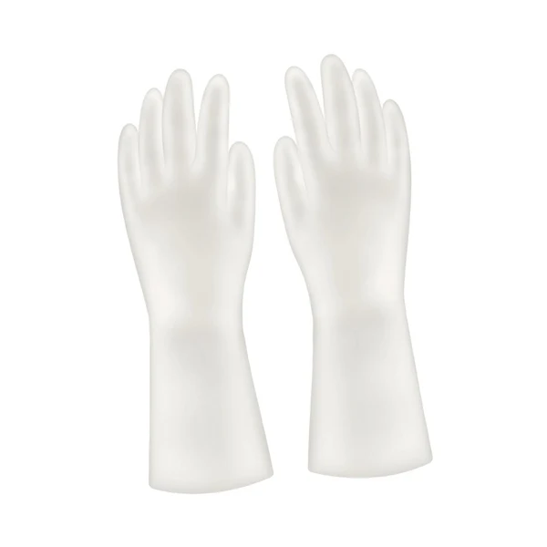 Consistent Maxbell PVC Household Gloves Long Sleeve Non Slip for Bathroom Toilet Cleaning L Modern
