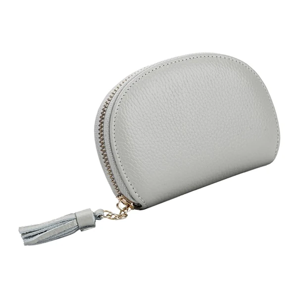 Breathable Maxbell Ladies Leather Zip Wallet Coin Purse ID Credit Card Holder Gray Dependable