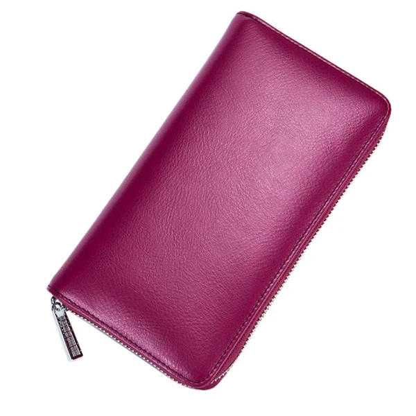 Classic Maxbell Large Travel Wallet Passport Holder RFID Organiser for Cards Rose Purple Relaxed