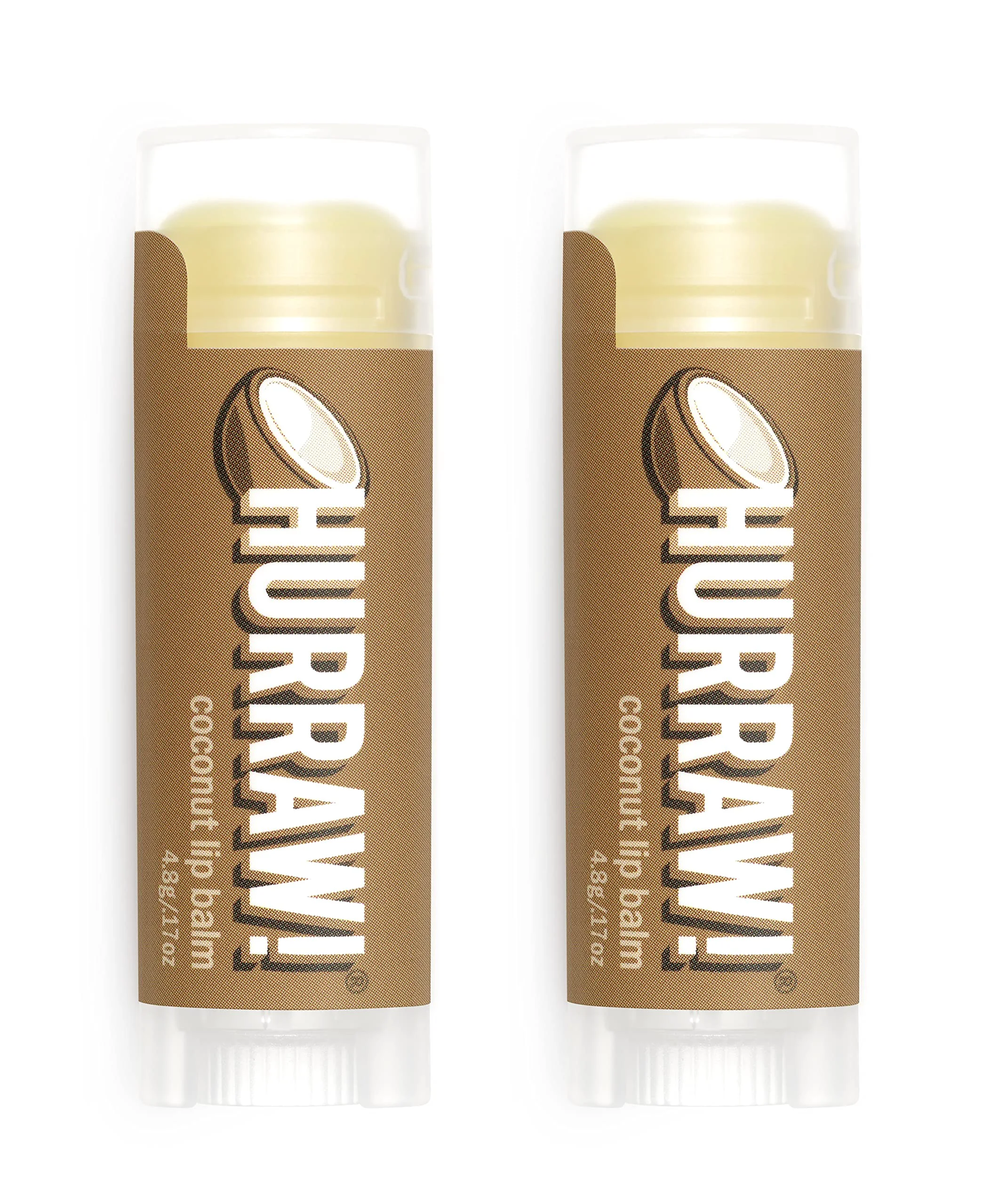 Unique Hurraw Coconut Lip Balm 2 Pack Organic Vegan Cruelty Trusted