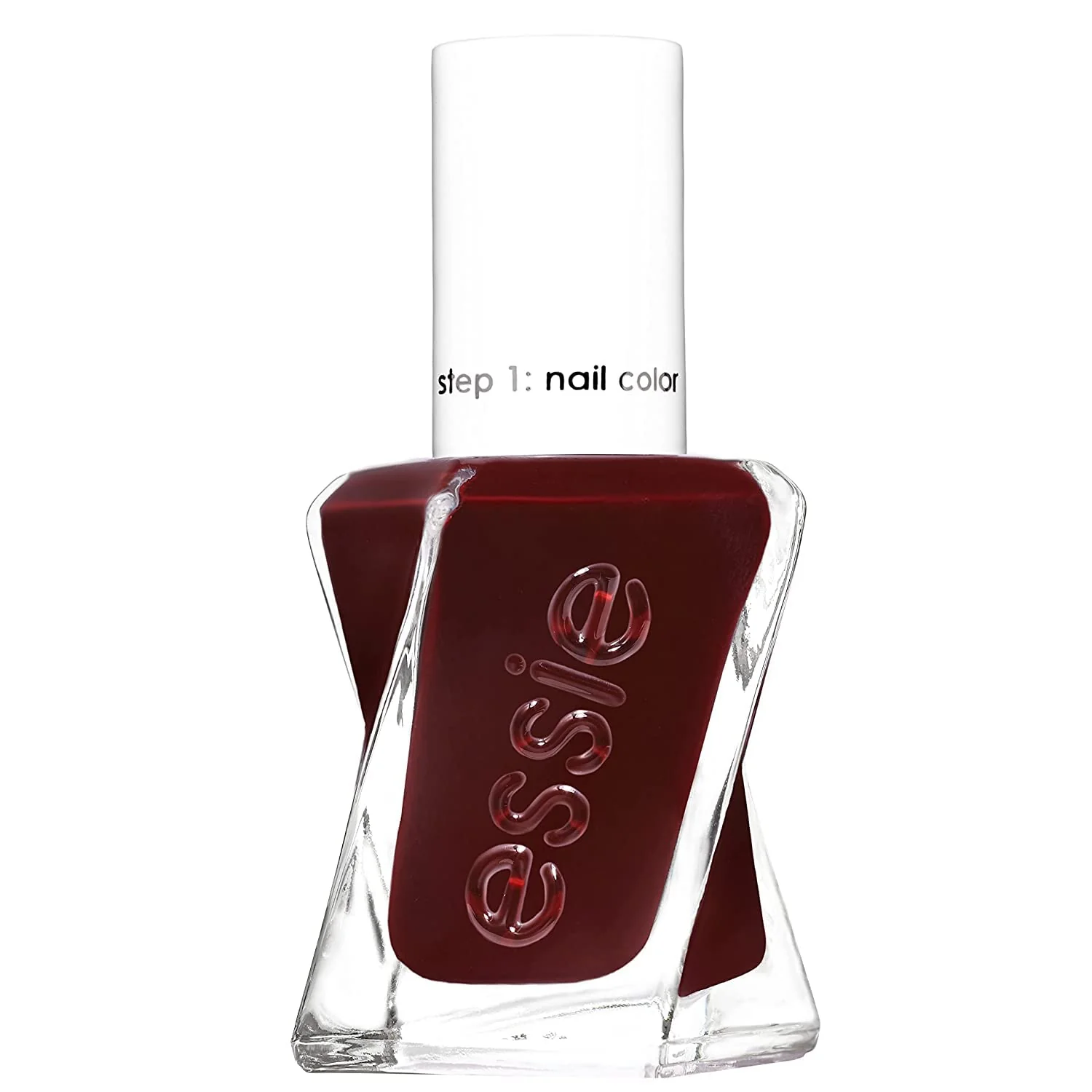 Contemporary Essie Gel Couture Long-Lasting Nail Polish 8- Vegan Deep Red Spiked With Style 0.46 fl oz Elite