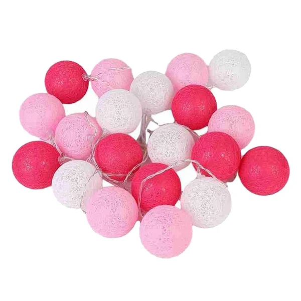 Unique Maxbell 20 Cotton Ball Fairy Lights 3 meters String Light Wedding B_Battery Type Superior