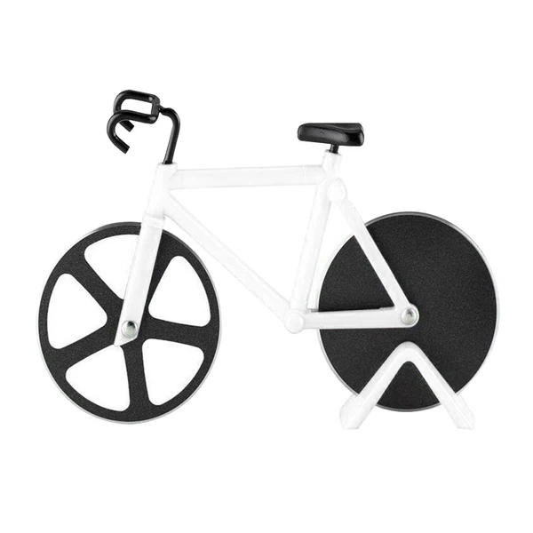 Verified Maxbell Bicycle Pizza Cutter Knives Easy Clean Bake Accs Home Decor Friends Gifts White Original