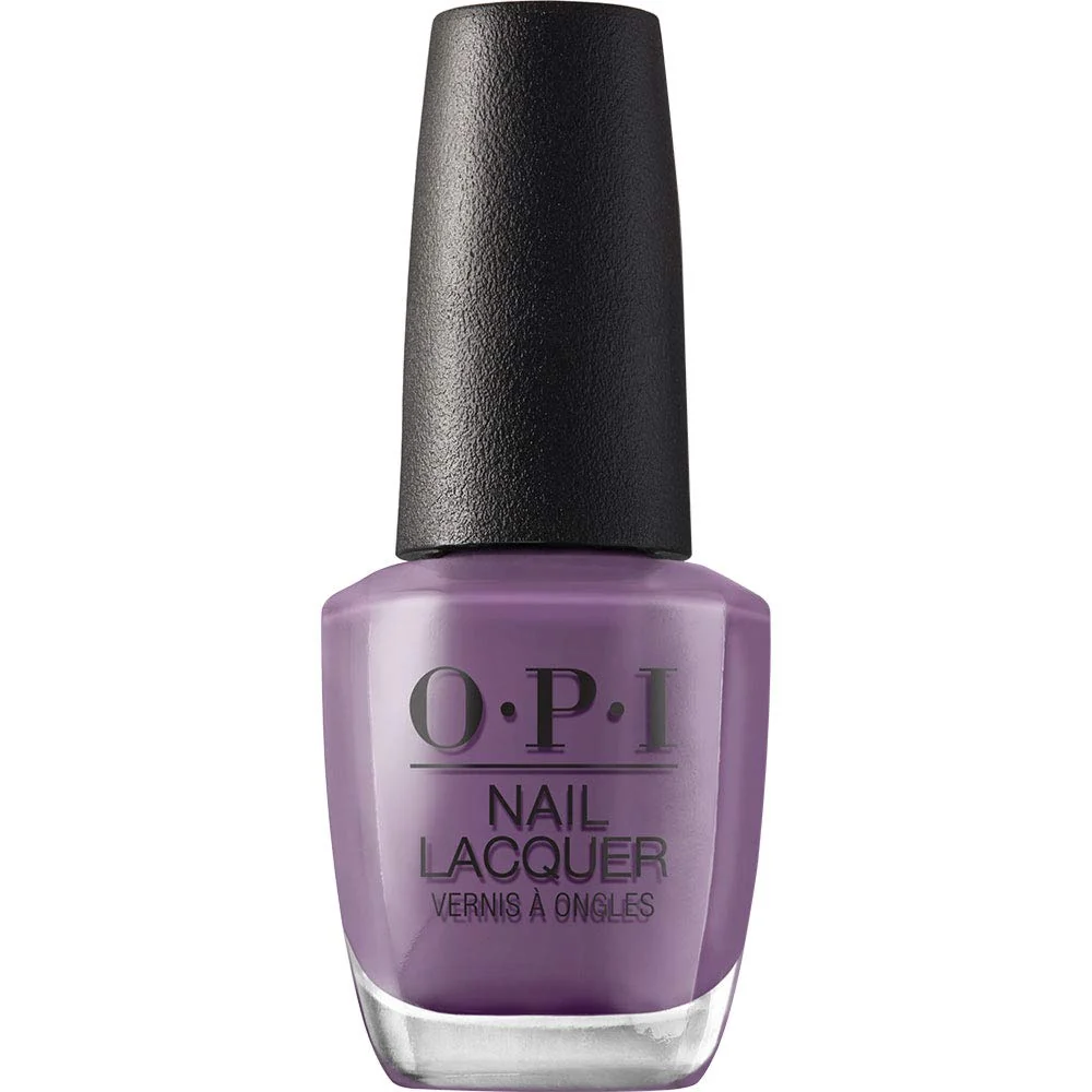 World-Class OPI Nail Lacquer Grandma Kissed a Gaucho Opaque Dark Purple Crème Chip Resistant Nail Polish Peru Collection Natural