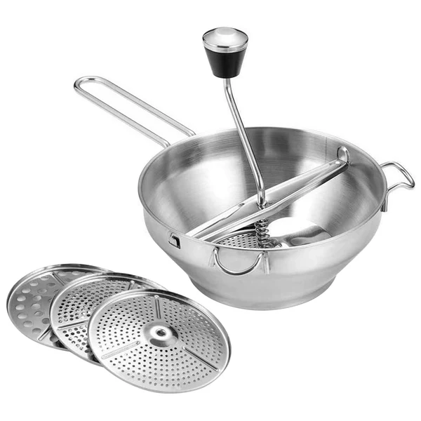 Selected Maxbell Rotary Food Mill for Mashing Straining Grating Soups Sauces and Foods Green
