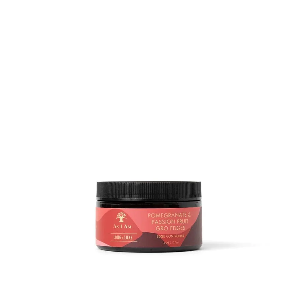 Stylish As I Am Long and Luxe Groedge Edge Controller 4oz - Rejuvenates Strengthens Hair Line - Long Lasting Hold Flake - Enriched with Pomegranate Healthy