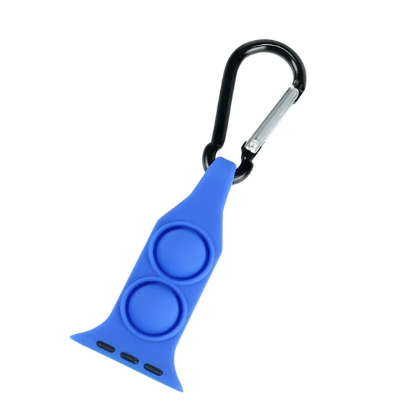 Lightweight Maxbell Nurse Carabiner Silicone Band Strap Fits for iWatch Blue 42 or 44mm High-Quality