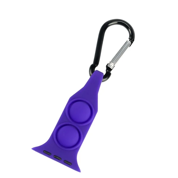 Soft Maxbell Nurse Carabiner Silicone Band Strap Fits for iWatch Purple 38 or 40mm Exclusive